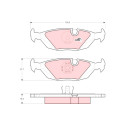 Conjunto de 4 pastilhas de freio COTEC TRW GDB299