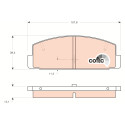 Conjunto de 4 pastilhas de freio COTEC TRW GDB3088