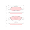 Conjunto de 4 pastilhas de freio TRW GDB311