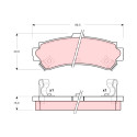Conjunto de 4 pastilhas de freio TRW GDB3115