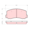 Conjunto de 4 pastilhas de freio TRW GDB312