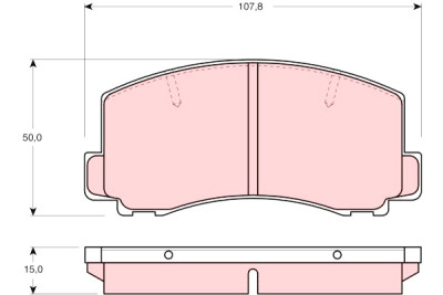 Conjunto de 4 pastilhas de freio TRW GDB312