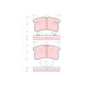 Conjunto de 4 pastilhas de freio TRW GDB3126