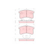 Conjunto de 4 pastilhas de freio TRW GDB3126