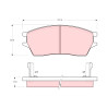 Conjunto de 4 pastilhas de freio TRW GDB3128