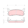Conjunto de 4 pastilhas de freio TRW GDB3129