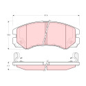 Conjunto de 4 pastilhas de freio TRW GDB3162