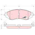 Conjunto de 4 pastilhas de freio COTEC TRW GDB3171