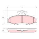Conjunto de 4 pastilhas de freio TRW GDB3172