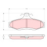 Conjunto de 4 pastilhas de freio TRW GDB3172