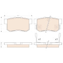 Conjunto de 4 pastilhas de freio COTEC TRW GDB3175