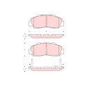Conjunto de 4 pastilhas de freio TRW GDB3196