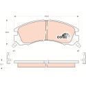 Conjunto de 4 pastilhas de freio COTEC TRW GDB3200