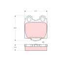 Conjunto de 4 pastilhas de freio TRW GDB3233