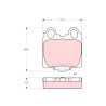 Conjunto de 4 pastilhas de freio TRW GDB3233