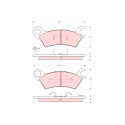 Conjunto de 4 pastilhas de freio TRW GDB324