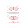 Conjunto de 4 pastilhas de freio TRW GDB324