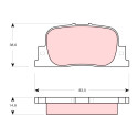 Conjunto de 4 pastilhas de freio TRW GDB3278