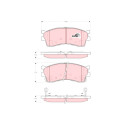 Conjunto de 4 pastilhas de freio COTEC TRW GDB3285