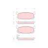Conjunto de 4 pastilhas de freio TRW GDB3318