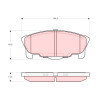 Conjunto de 4 pastilhas de freio TRW GDB3320