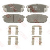 Conjunto de 4 pastilhas de freio COTEC TRW GDB3344