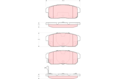 Conjunto de 4 pastilhas de freio TRW GDB3357