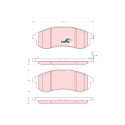 Conjunto de 4 pastilhas de freio COTEC TRW GDB3380