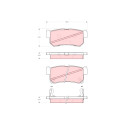 Conjunto de 4 pastilhas de freio TRW GDB3382