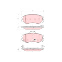 Conjunto de 4 pastilhas de freio COTEC TRW GDB3386