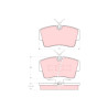 Conjunto de 4 pastilhas de freio TRW GDB339