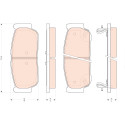 Conjunto de 4 pastilhas de freio TRW GDB3413