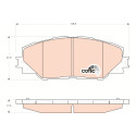 Conjunto de 4 pastilhas de freio COTEC TRW GDB3424