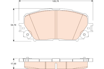 Conjunto de 4 pastilhas de freio TRW GDB3460