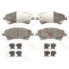 Conjunto de 4 pastilhas de freio COTEC TRW GDB3479
