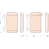 Conjunto de 4 pastilhas de freio TRW GDB3488