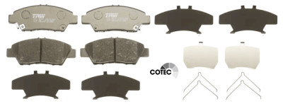 Conjunto de 4 pastilhas de freio COTEC TRW GDB3493