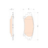Conjunto de 4 pastilhas de freio TRW GDB3497