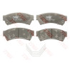 Conjunto de 4 pastilhas de freio COTEC TRW GDB3501