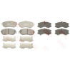 Conjunto de 4 pastilhas de freio COTEC TRW GDB3519