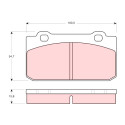 Conjunto de 4 pastilhas de freio TRW GDB353