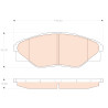 Conjunto de 4 pastilhas de freio TRW GDB3532