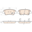 Conjunto de 4 pastilhas de freio COTEC TRW GDB3537