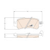 Conjunto de 4 pastilhas de freio COTEC TRW GDB3539