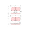 Conjunto de 4 pastilhas de freio TRW GDB354