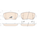 Conjunto de 4 pastilhas de freio COTEC TRW GDB3546