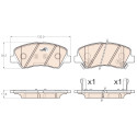 Conjunto de 4 pastilhas de freio COTEC TRW GDB3548