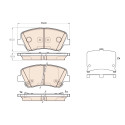 Conjunto de 4 pastilhas de freio TRW GDB3552