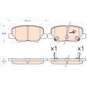 Conjunto de 4 pastilhas de freio COTEC TRW GDB3583