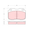 Conjunto de 4 pastilhas de freio TRW GDB359